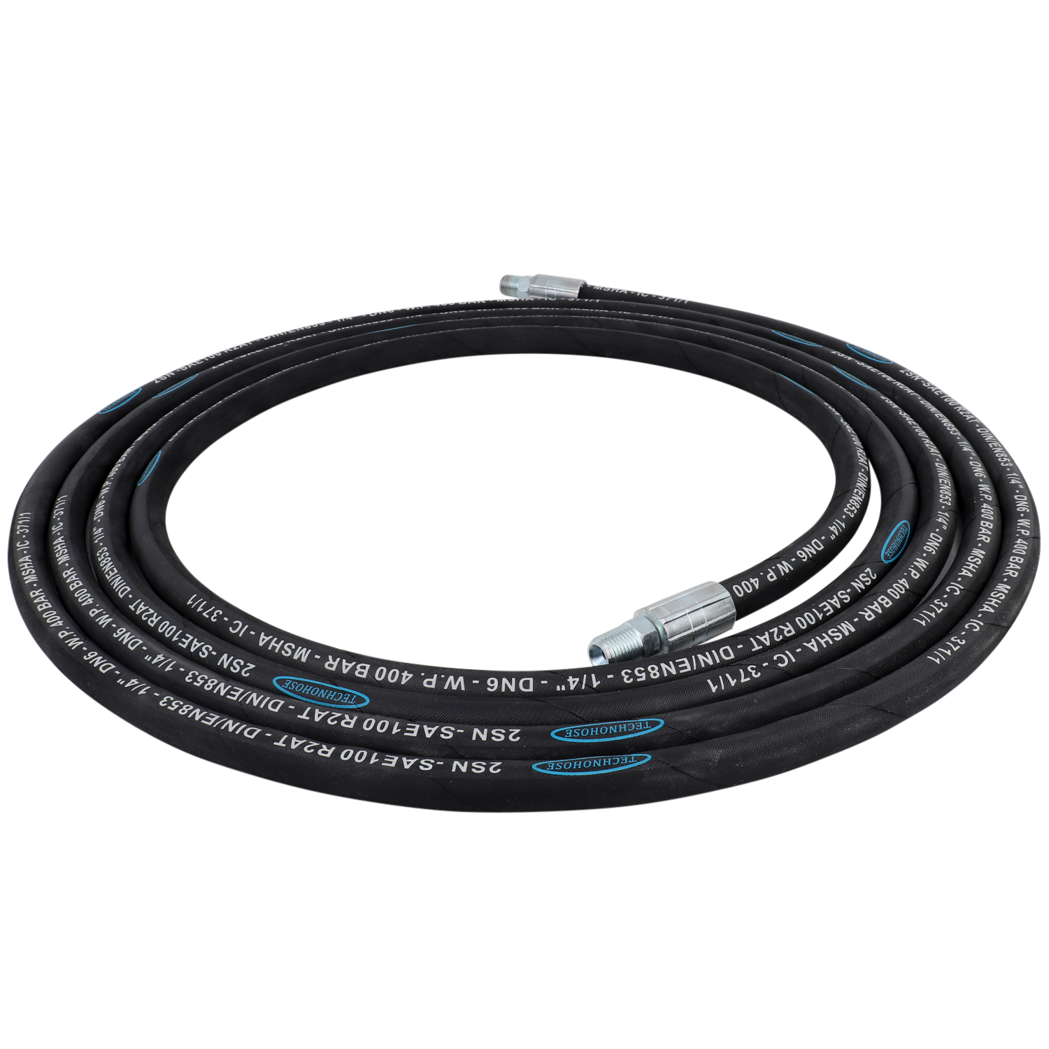 ZE0012 - High-Pressure Replacement Hose 1/4 in x 12 ft. For Zeeline Eco Series Grease Pumps