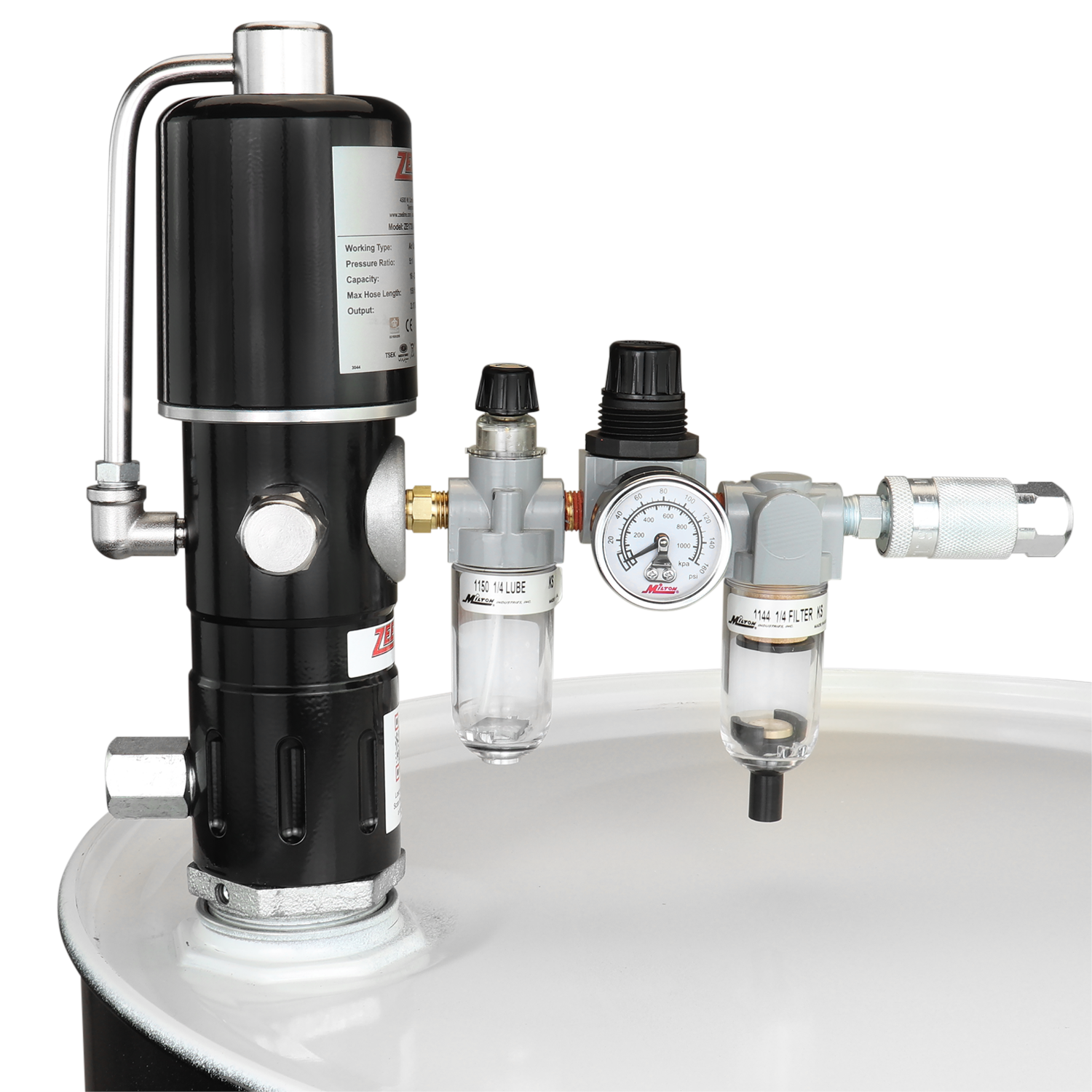 ZE1730K-55 – 5:1 Eco Series Pump Kit 55-Gal w/suction tube