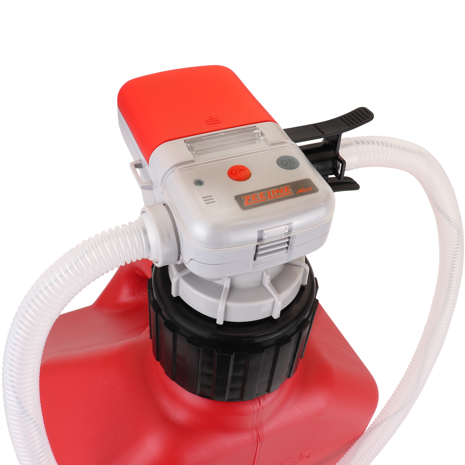 ZE1030XL – AA Battery Powered Fuel Can Transfer Pump for Racing Style ZE1030XL – AA Battery Powered Fuel Can Transfer Pump for Racing Style