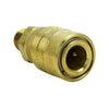 S-716W - Milton® 1/4" MNPT Industrial Interchange (M-STYLE®) Quick-Connect Brass Coupler (Sold Individually)