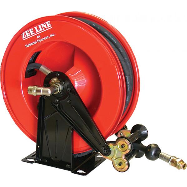 Low pressure hose reel for air and water