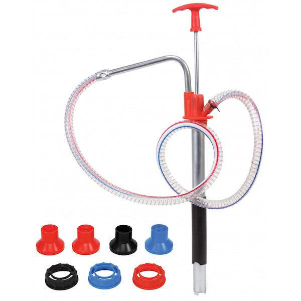 ZE353 - Hand Pump with Pail Spout Adapters, Hose & Nozzle