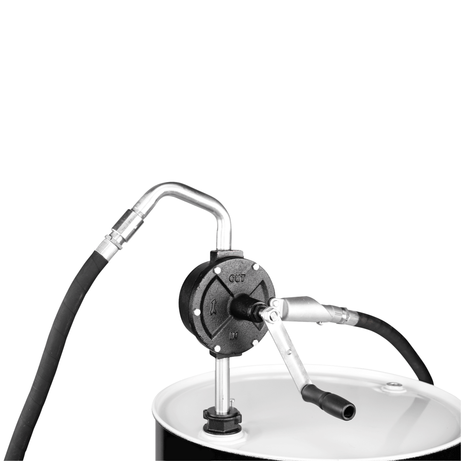 zeeline cast iron rotary pump with hose
