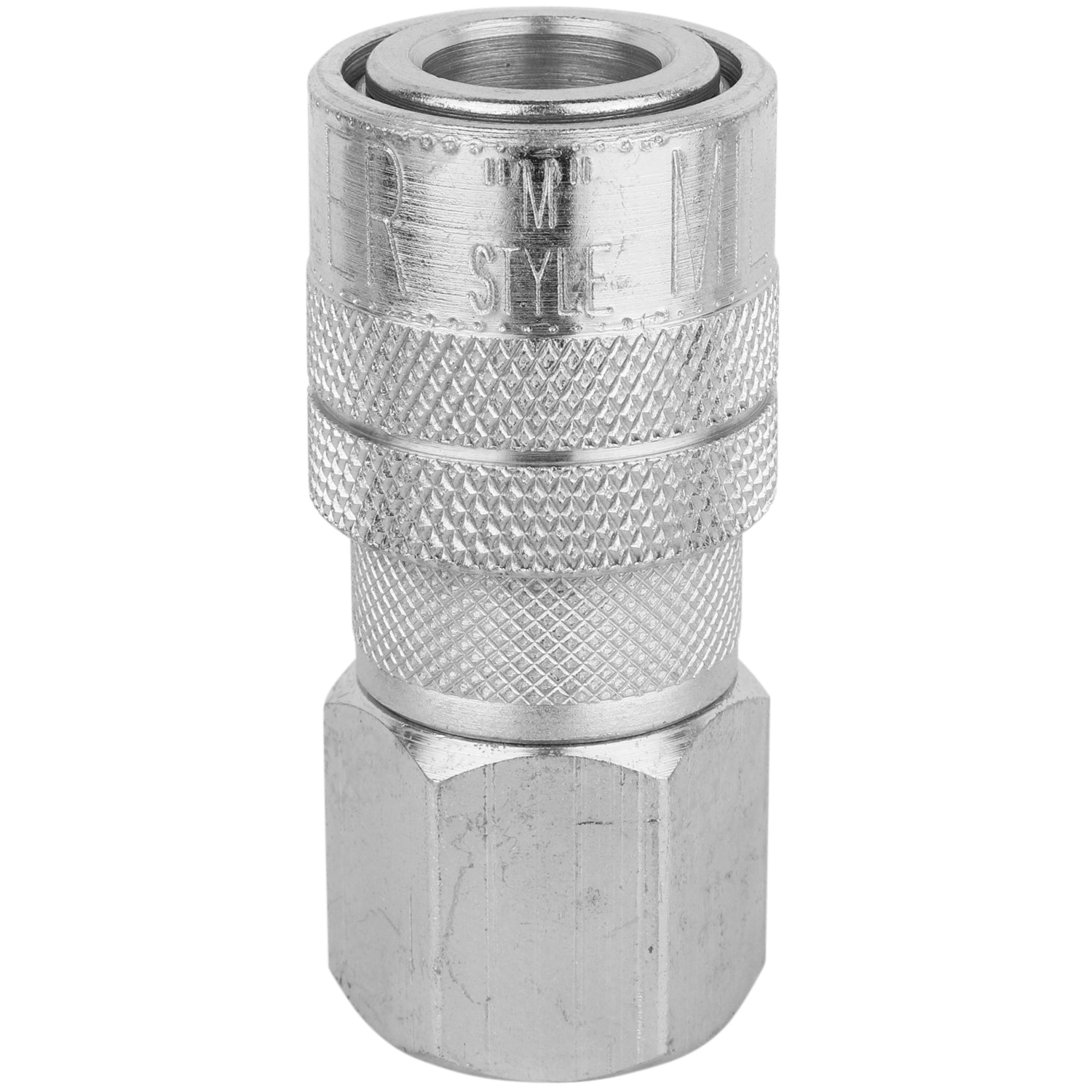 Milton S-718 3/8" FNPT M-Style Air Coupler - Industrial Brass Quick Connect