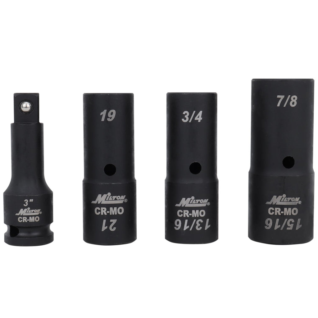1300-SS-10 - 1/2 Dr. Deep Thin Wall Flip Socket Set, 4 pcs