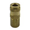 S-766W - Milton® 3/8" FNPT High Flow (V-Style) Quick-Connect Brass Coupler (Sold Individually)