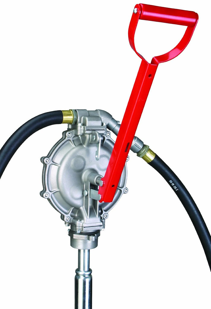 Action Pump DD-8 Hand Operated Drum Pump for Fuels, Double Diaphragm, Dispenses 1 Gallon per 5 Strokes, Fits 15-55 Gallon Drums, 3/4" NPT Inlet & Outlet