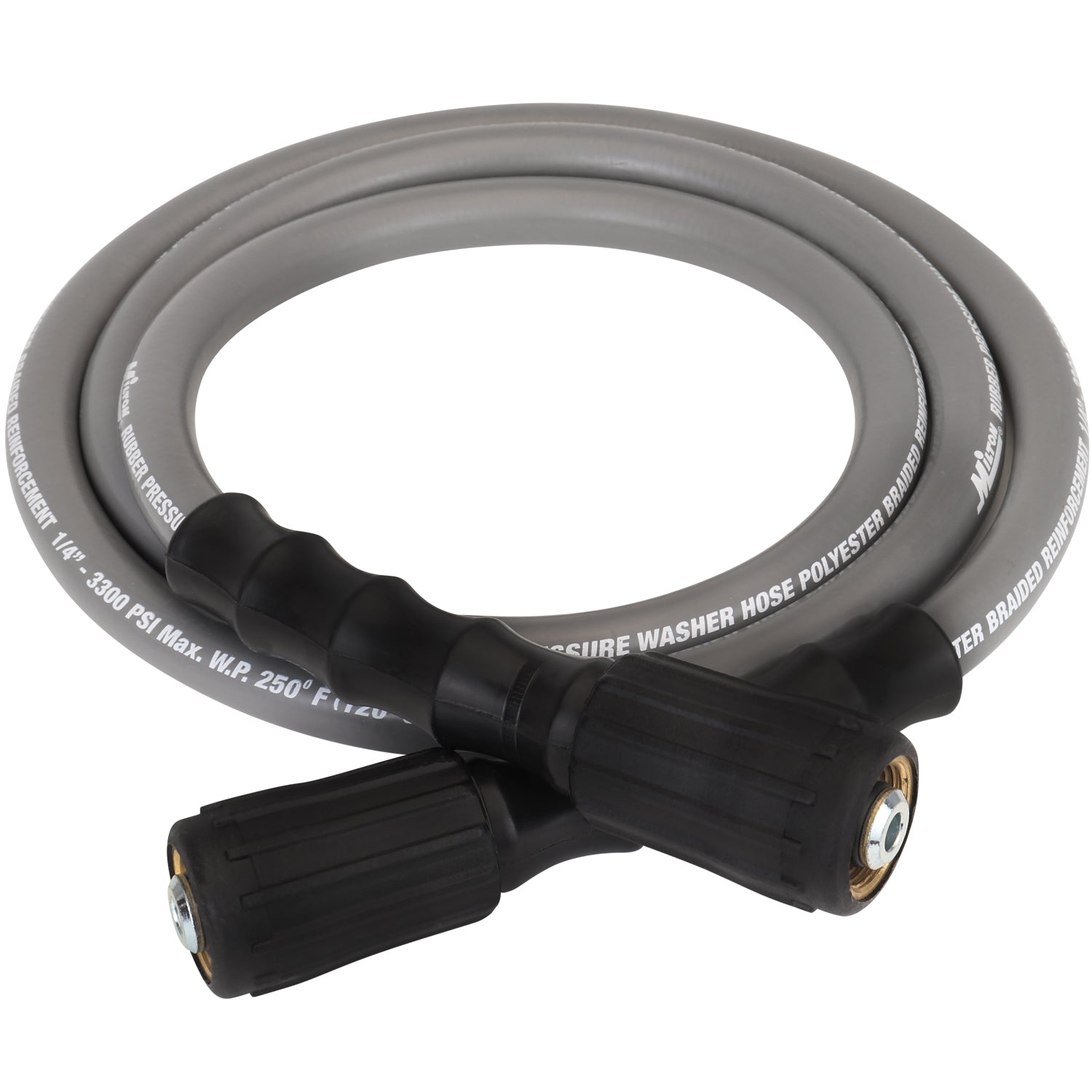 1/4" x 6' Poly Braided Pressure Washer Hose Assembly