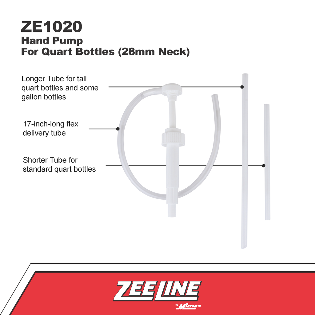 ZE1020 Hand Pump for Quart Bottles (28mm neck)