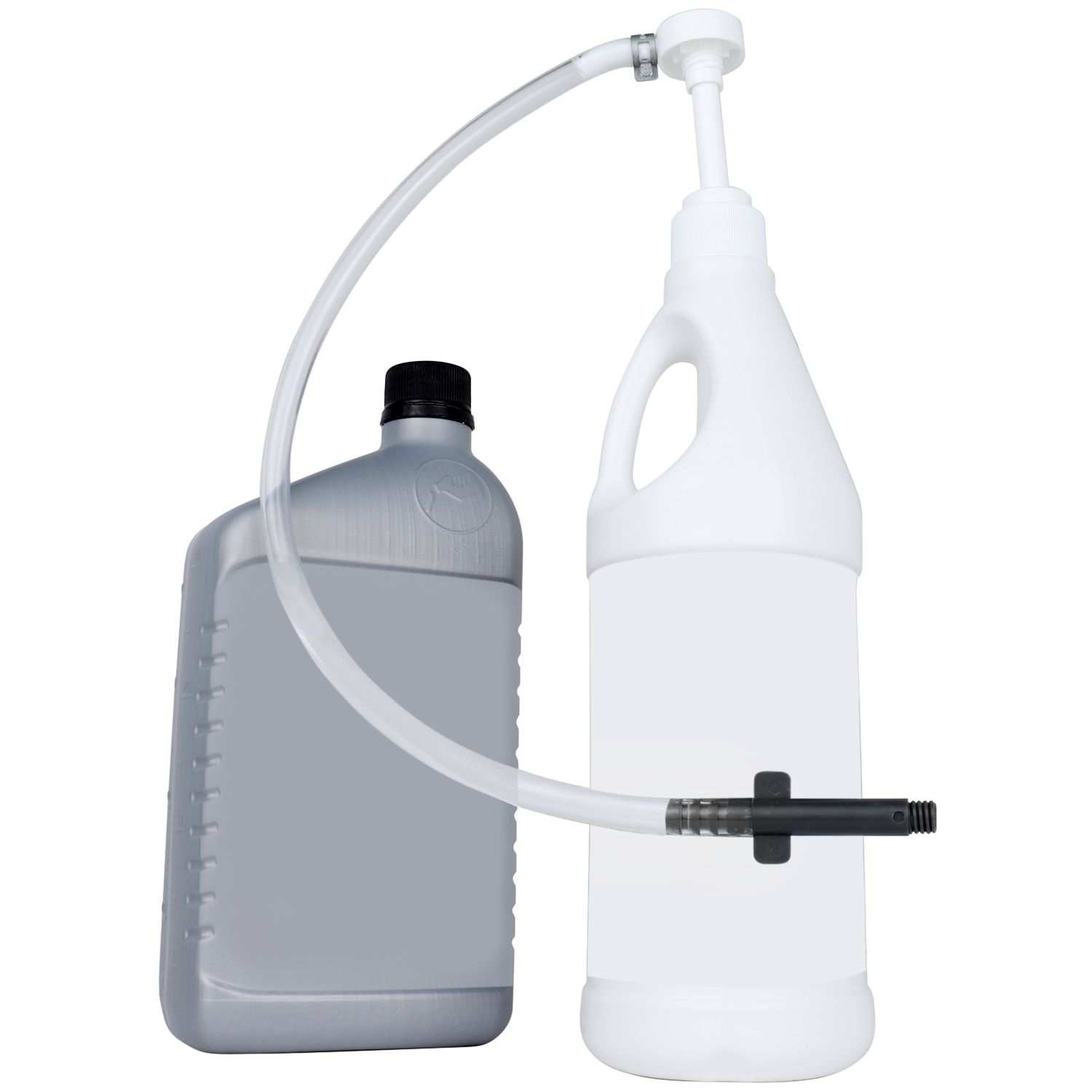 ZE1021 – Hand Pump for Quart Bottles with Plastic Hands-Free Adapter (28mm neck).