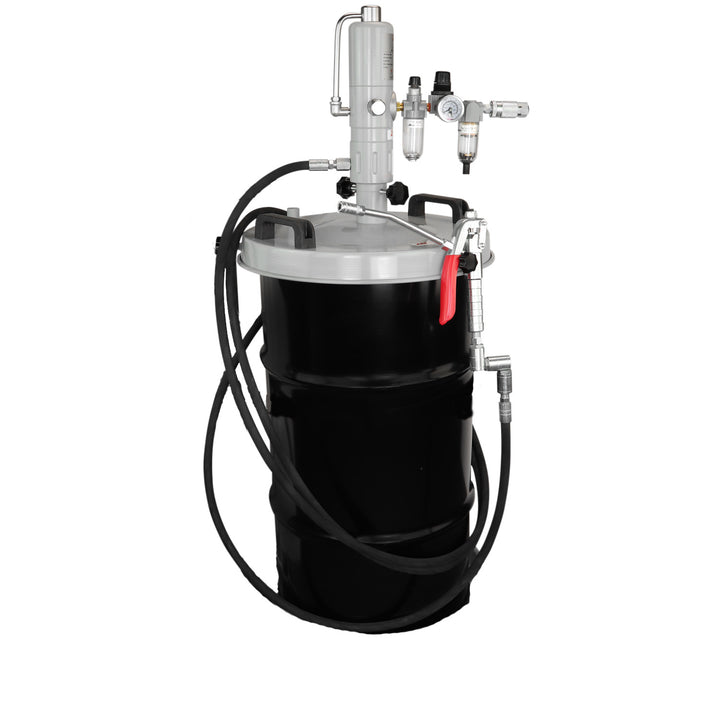ZE1213K-Air operated 60:1 grease system for 25-50lb pail with max