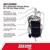 ZE1220KC – 45:1 Grease Pump for 120 Lbs. Kegs Package w/Cart