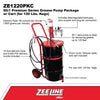 ZE1220PKC – 60:1 Premium Grease Pump for 120 Lbs. Kegs Package w/cart