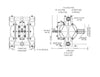 ZE1232AB - 3/4" Double Diaphragm Pump