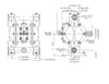 ZE1646UL - 1" Double Diaphragm Pump