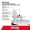ZE1701K – 3:1 Pneumatic Stub Style High Flow Rate Piston Pump with FRL