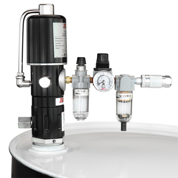 ZE1746K – 5:1 Pneumatic Piston Pump for 55-Gallon Drums w/FRL