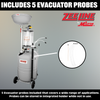 ZE21CMB – 21-Gallon Professional Grade Combination Oil Drain & Fluid Evacuator w/Measuring Bowl