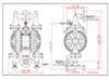 ZE24107AB - 1-1/2" Aluminum Diaphragm Pump