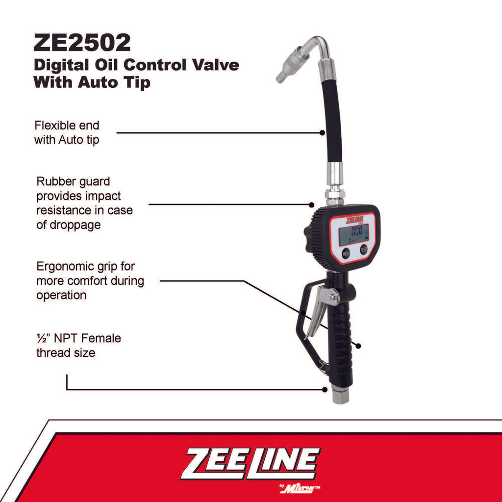 ZE2502 Digital Oil Control Valve with Auto Tip