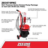 ZE3574PKC – 60:1 Premium Grease Pump for 25-50 Lbs. Pails Package w/Cart