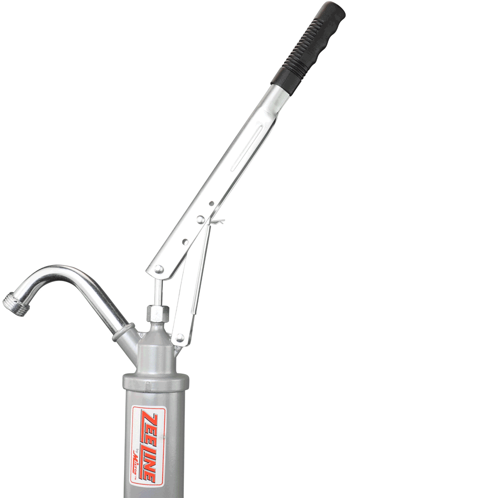 Hand operated oil pump designed for 1555 gallon drums