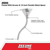 ZE86W - Funnel with Screen & 14 inch Flexible Metal Spout