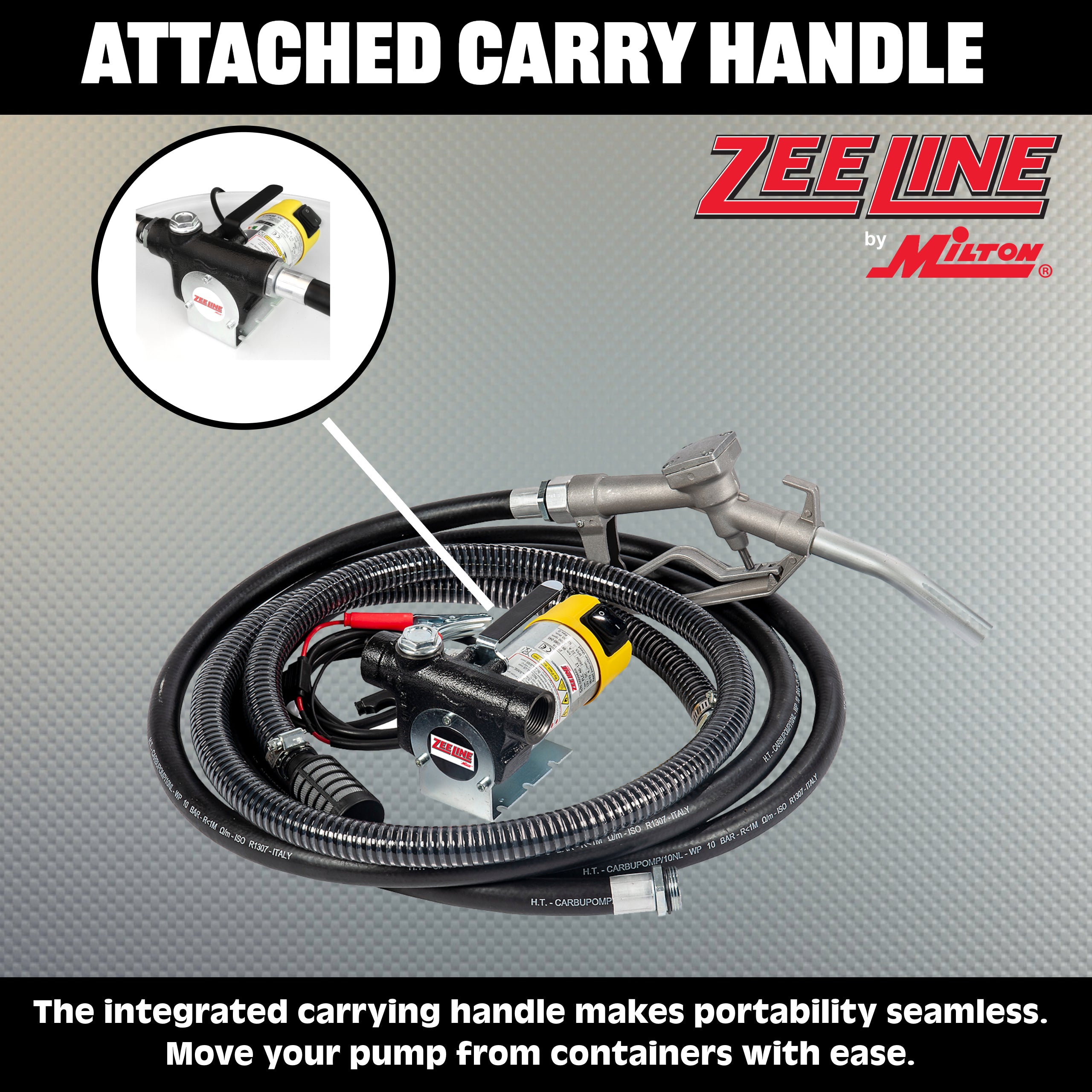 ZE924 – Portable 12-Volt Electric Diesel Pump Kit (12 GPM)