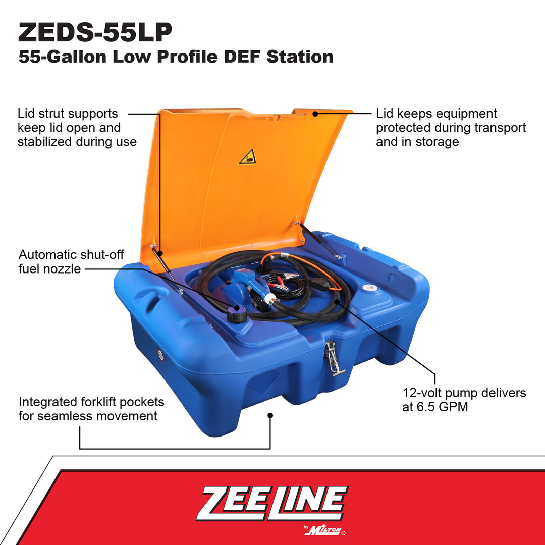 ZEDS-55LP - 55-Gallon Low-Profile Portable DEF Tank