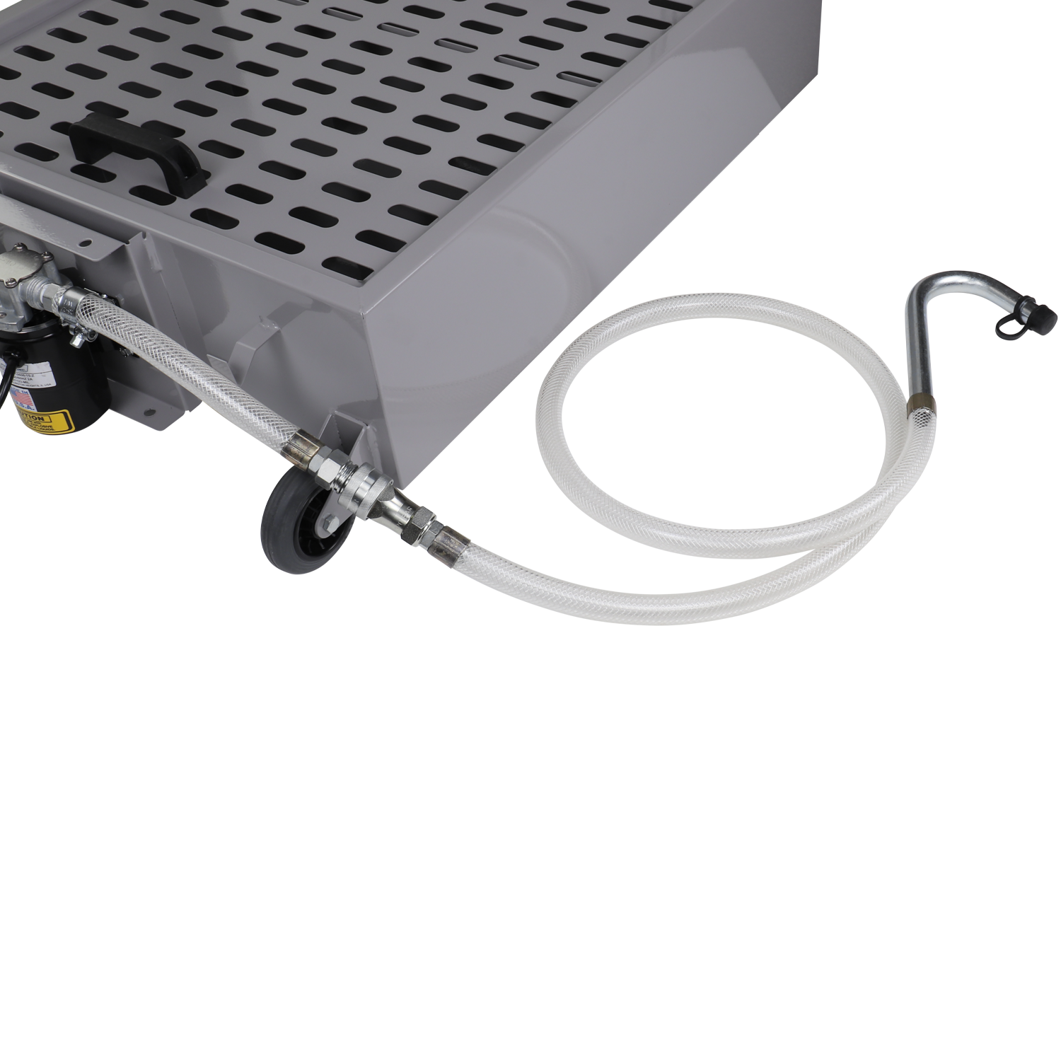 ZELP26-EP - 26 Gallon Steel Low Profile Oil Drain with Electric Pump