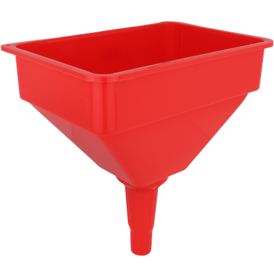 ZE764 - Polyethylene Funnel with Screen- 10 inch X 7 inch top
