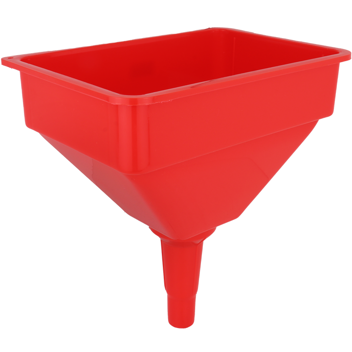 ZE764 - Polyethylene Funnel with Screen- 10 inch X 7 inch top