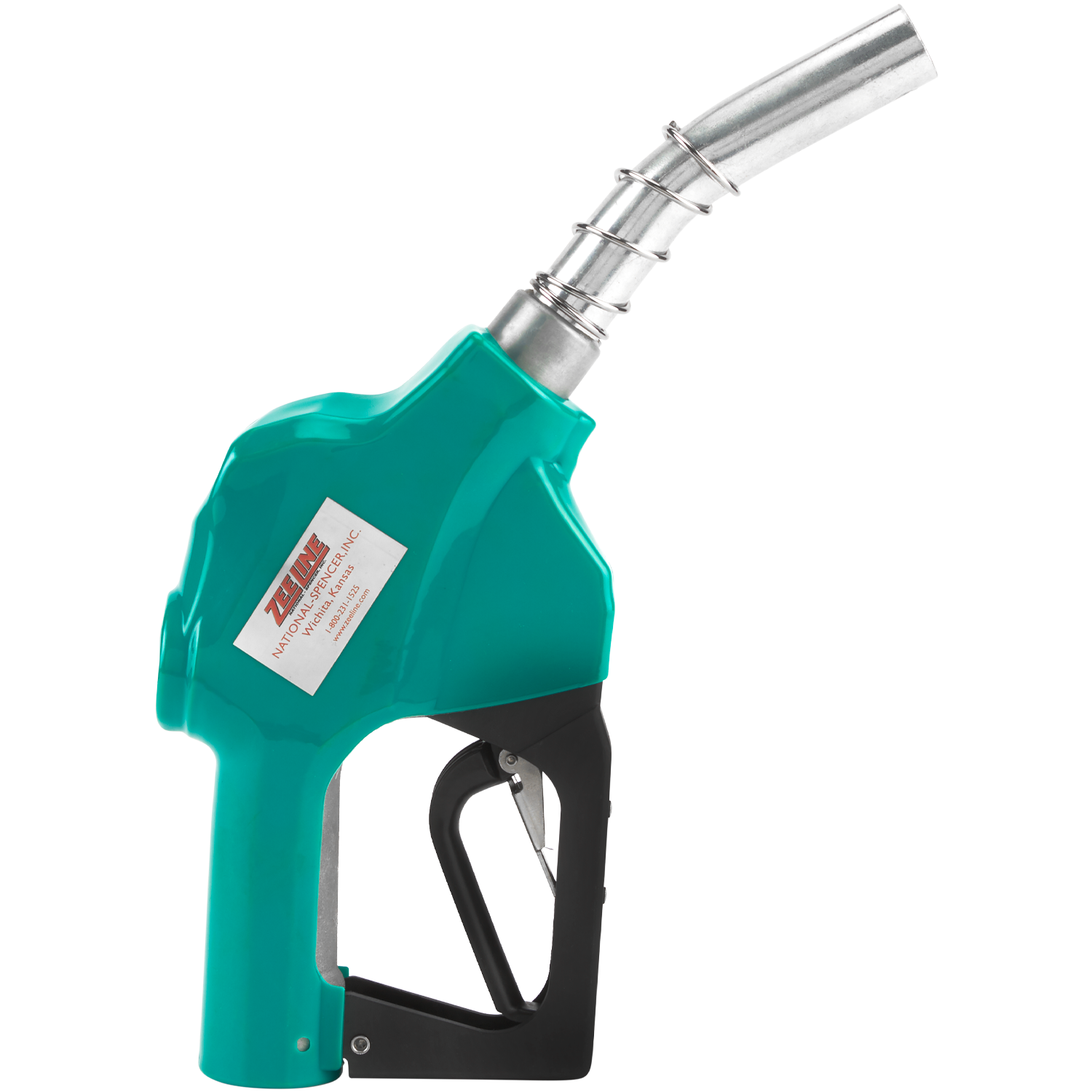 ZE1543 - Green Fuel Nozzle with Curved Spout