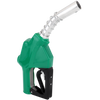 ZE1549 - Green Fuel Nozzle with Curved Spout (3/4) Inlet