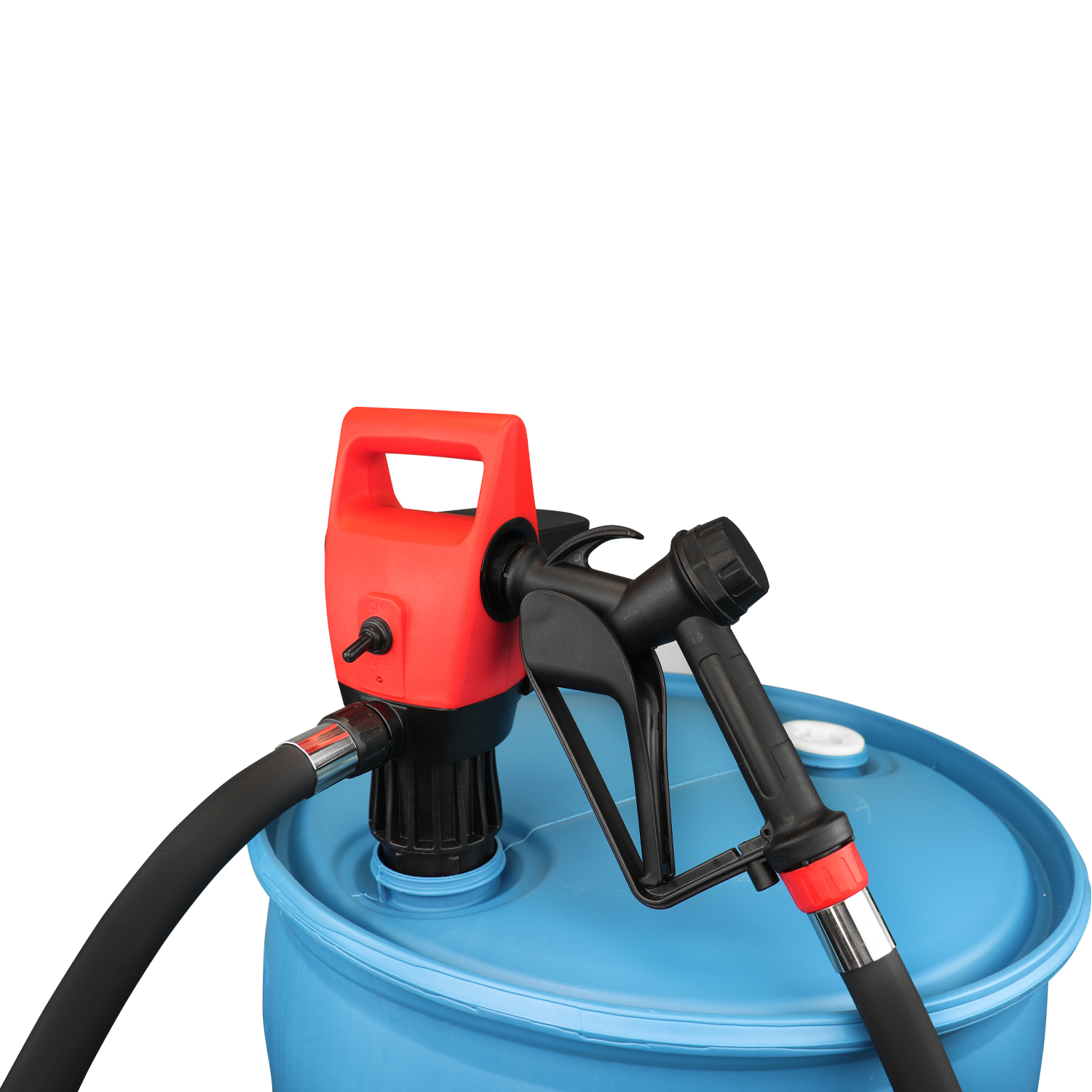 Powerful 19.2 volt cordless drum pump, designed for portability Powerful 19.2 volt cordless drum pump, designed for portability