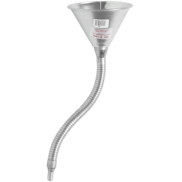 ZE86W - Funnel with Screen & 14 inch Flexible Metal Spout