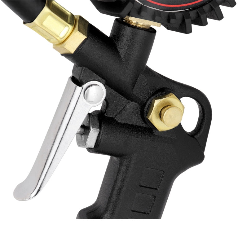 Digital Tire Inflator Car Accessories w/Accurate Air Tire Pressure Gauge, 14” Rubber Air Hose – 250 PSI, Brass Lock-On Clip Air Chuck and Compressor Accessories