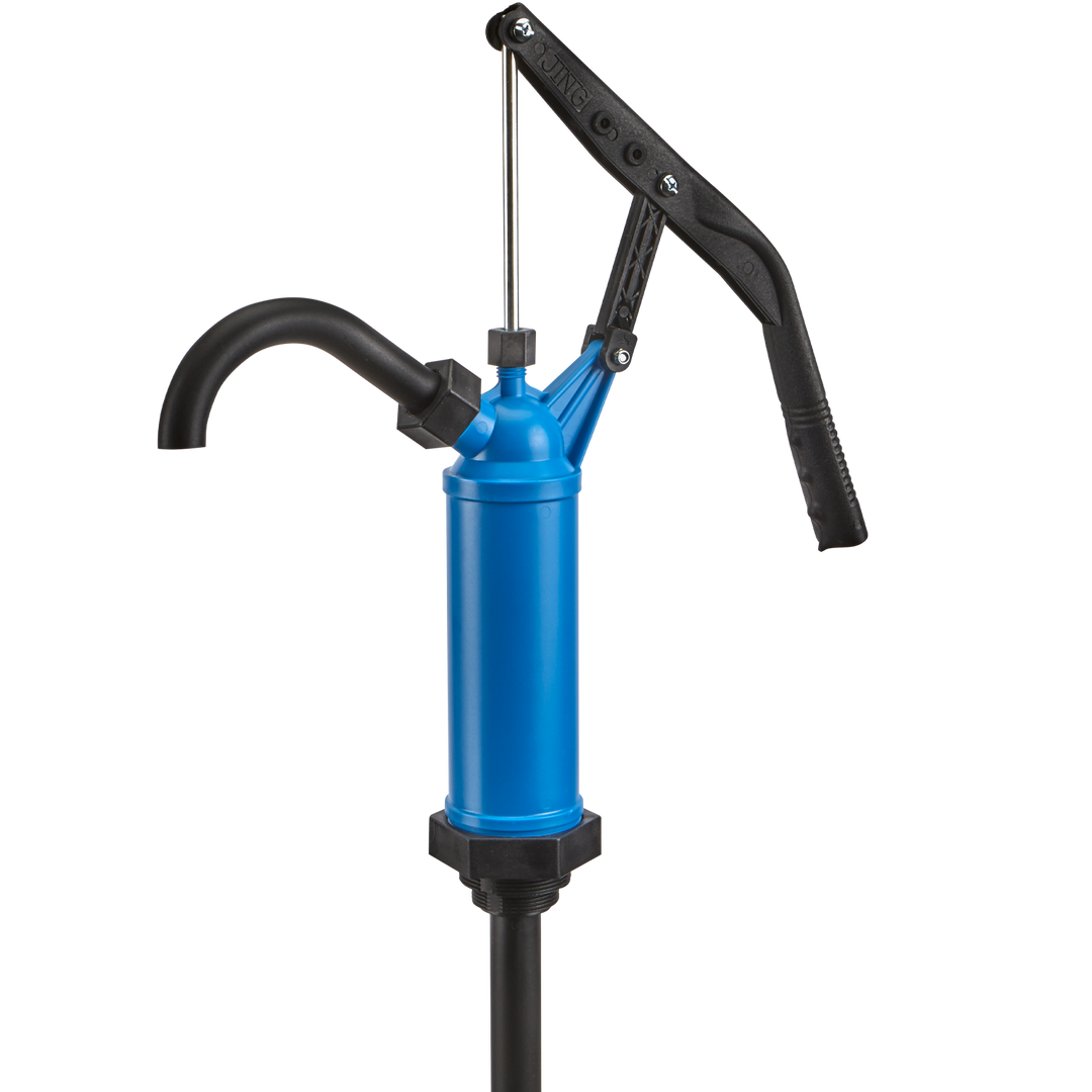 Versatile plastic lever pump designed for 15-55 gallon drums