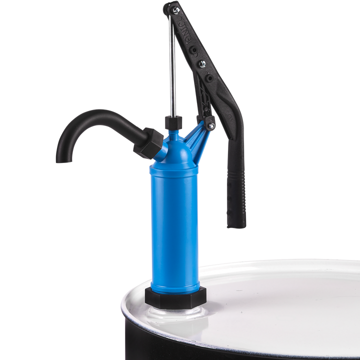 Versatile plastic lever pump designed for 15-55 gallon drums