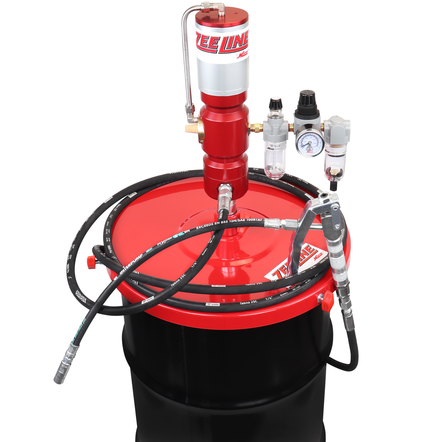 ZE1213PKAir operated 601 grease system for 2550lb pail with max