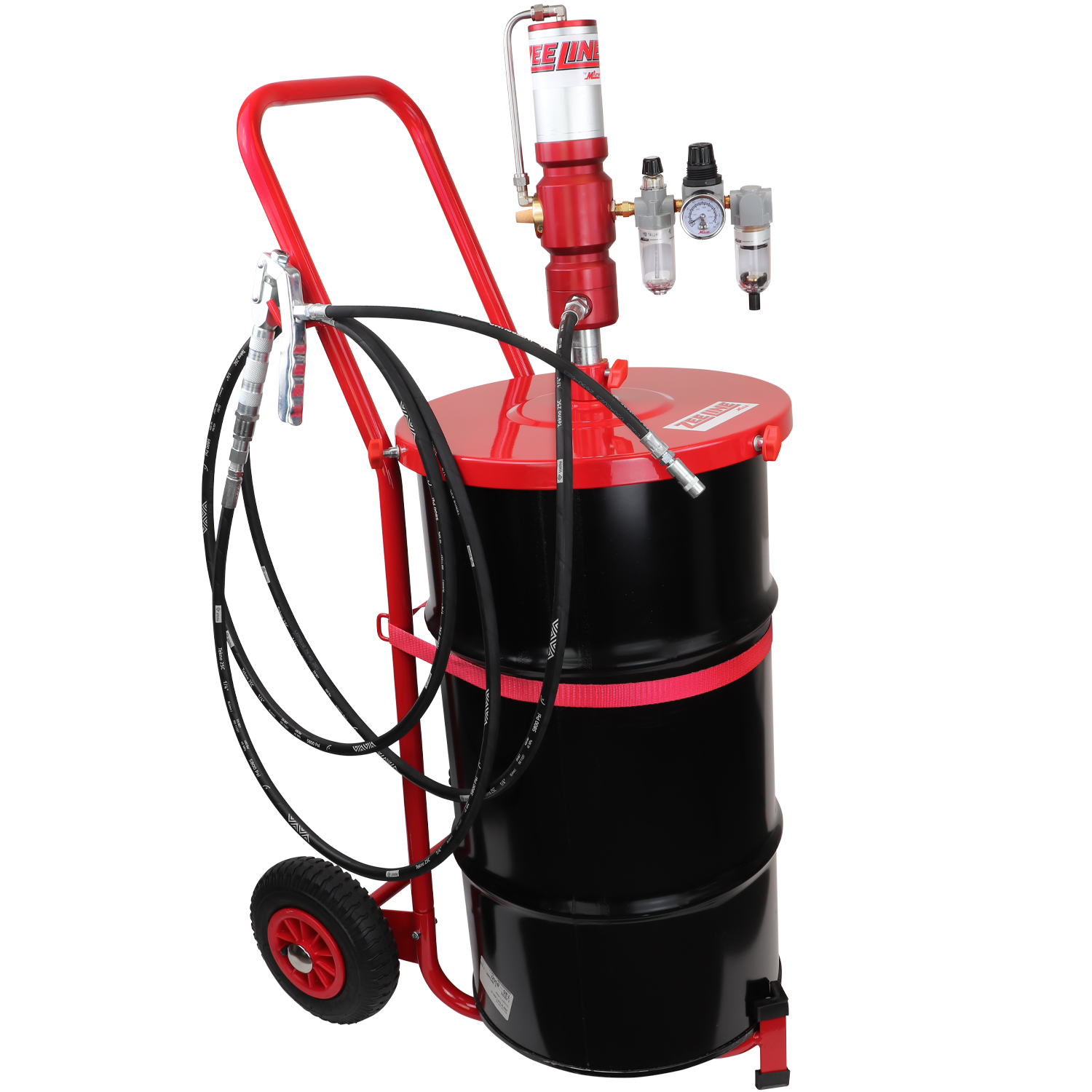 ZE1220PKC-Air operated 60:1 grease system for 25-50lb pail with max ...