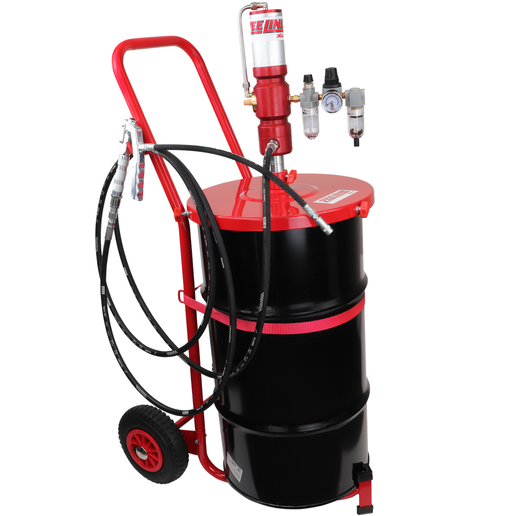 ZE1220PKC – 60:1 Premium Grease Pump for 120 Lbs. Kegs Package w/cart