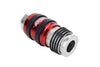 2-In-ONE Universal Safety Exhaust Industrial Coupler, 3/8" FNPT x 3/8" Body Flow, Single PATENTED