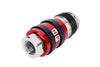 2-In-ONE Universal Safety Exhaust Industrial Coupler, 3/8" FNPT x 3/8" Body Flow, Single PATENTED