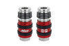 2-In-ONE Universal Safety Exhaust Industrial Coupler, 3/8" FNPT x 3/8" Body Flow, Single PATENTED