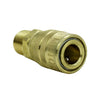 S-719W - Milton® 3/8" Brass (M-STYLE®) Quick-Connect Brass Coupler, Male (Sold Individually)