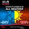 3/8" Ultra Lightweight Rubber Hose, 35' Air Hose w/ 3/8" NPT Male Inlet Thread Ends