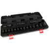 1300-SS-06 - Milton® 1/2” Drive Shallow 11-30 Metric Impact Socket Set w/Universal Joint & Extension Bars (17-Piece)