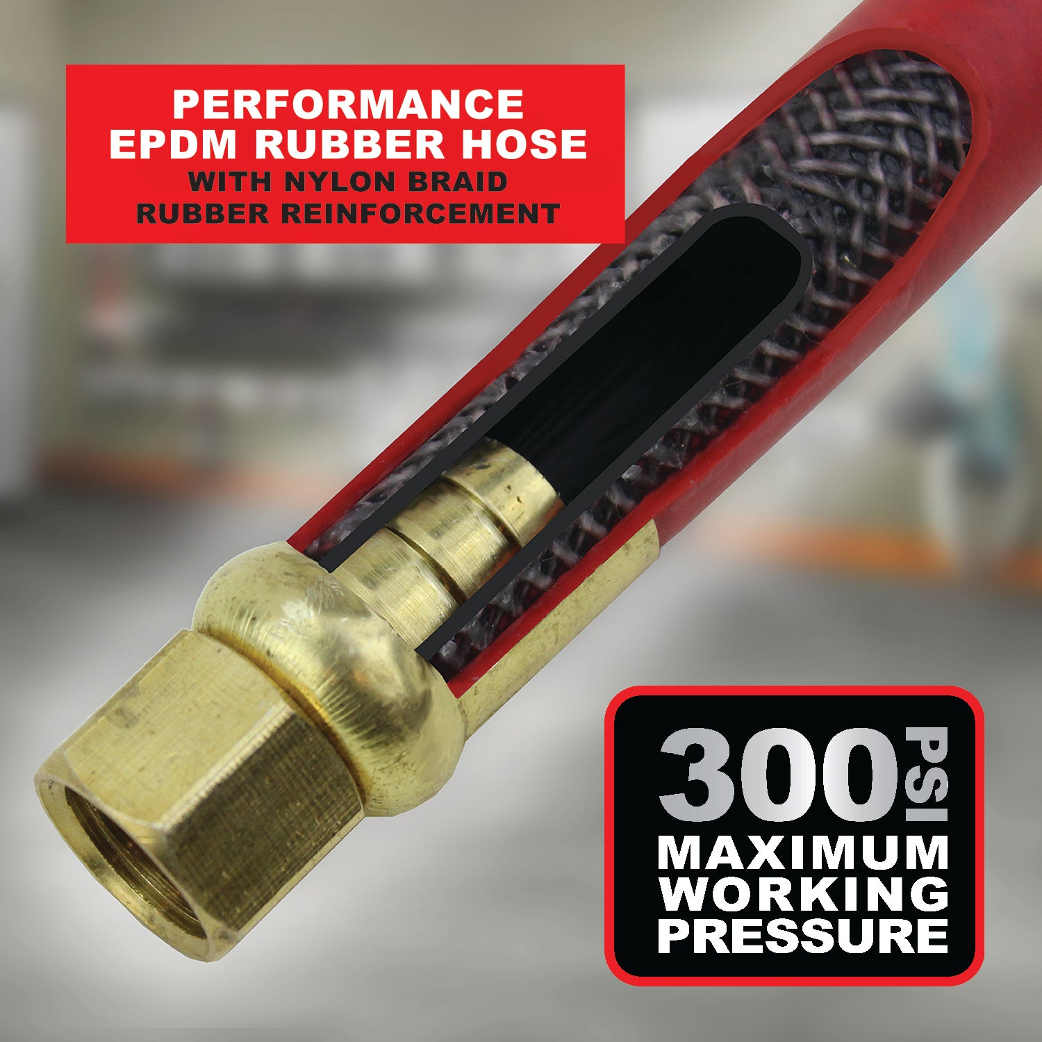 Performance Tool M619 Auto Recoil Hose,50 ft. Reel