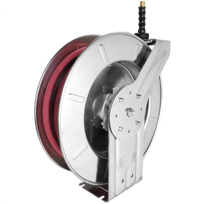 Master Mechanic Hybrid Poly Retractable Hose Reel, 3/8 x 50' - Midwest  Technology Products
